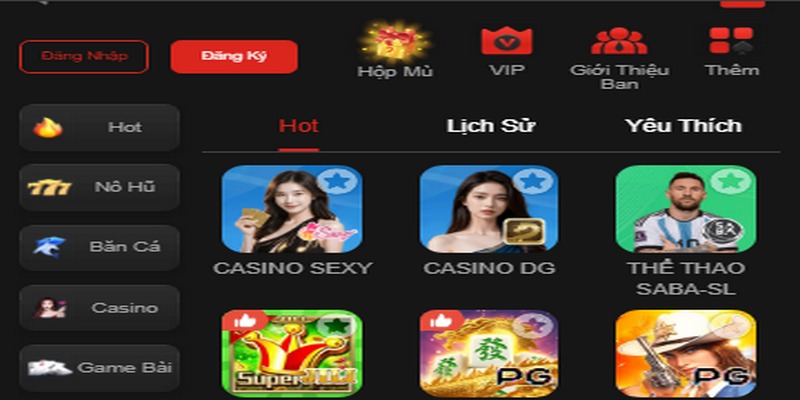 Hệ thống game phong phú với hàng trăm trò chơi đặc sắc